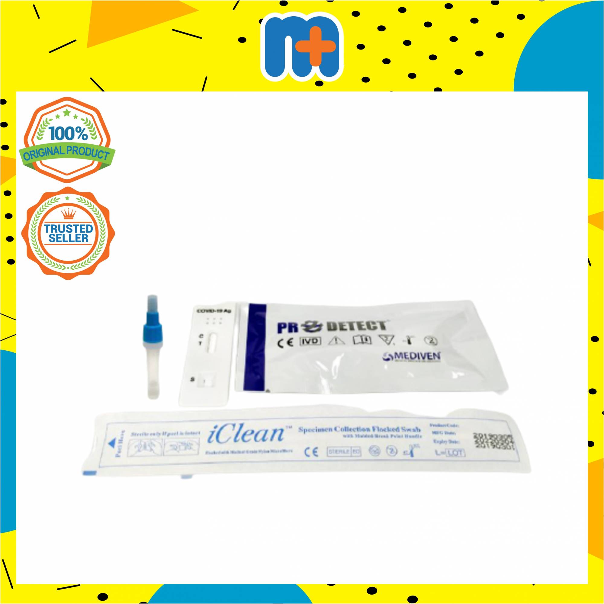 [MPLUS] PRODETECT COVID19 Antigen Rapid SelfTest Kit 1s